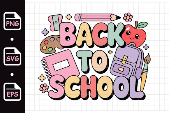 Back to School Cartoon Supplies: A Versatile Resource for Creative Projects