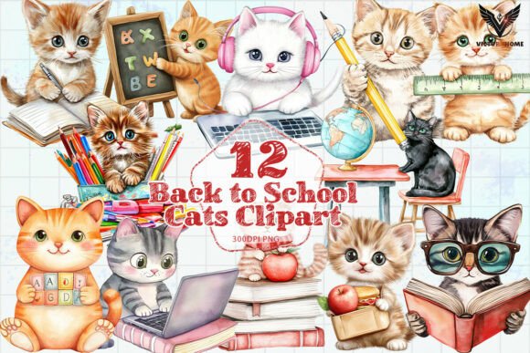 Back to School Cats Clipart PNG: Creative Uses for Educators, Parents, and Designers