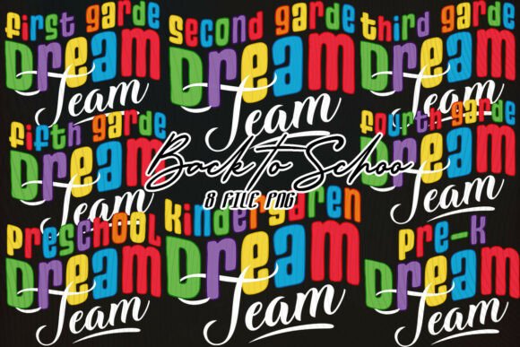 Back to School Dream Team T-Shirt Design: A Versatile Digital Asset for Creators and Businesses