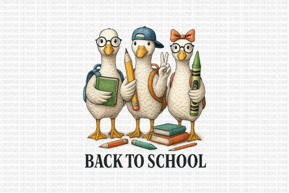 Back to School Goose PNG: A Playful Addition to Your Classroom and Crafting Projects