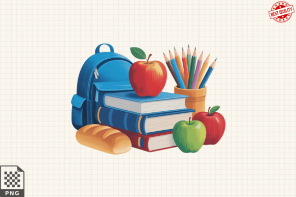 Back to School PNG Clipart for Creative Projects