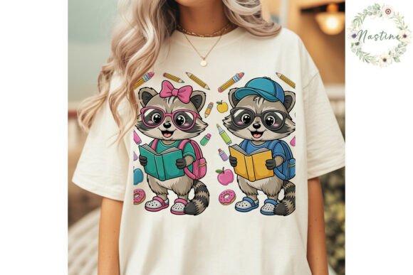 Back to School Raccoon PNG Clipart