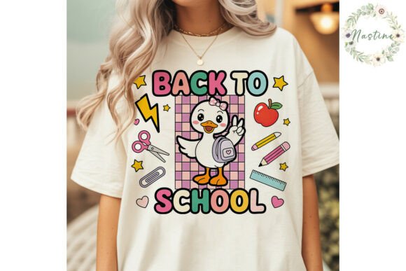 Cute Duck Back to School PNG Clipart: A Versatile Design for Creative Projects