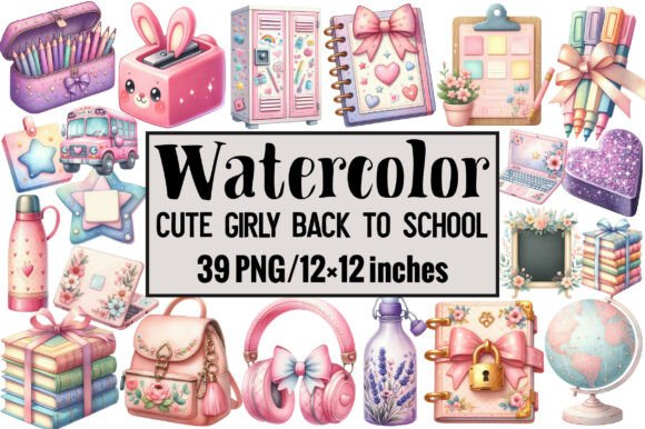 Cute Girly Back to School