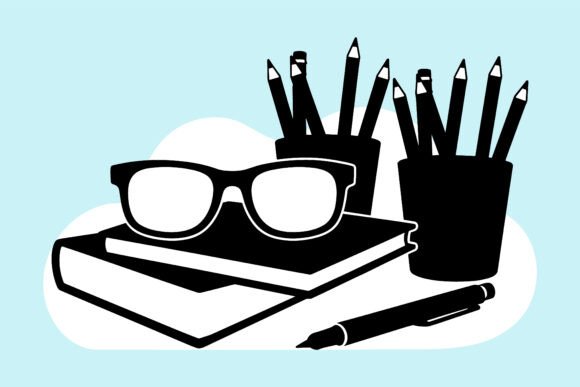Minimal Back to School Vector Art