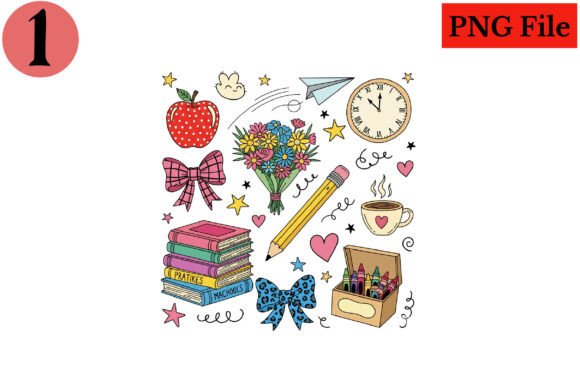 Preppy Teacher Back to School PNG: A Versatile Design for Creative and Commercial Use