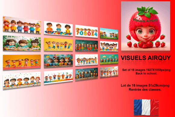 Set of 16 Images from Back to School: A Versatile Visual Resource for Creatives and Businesses